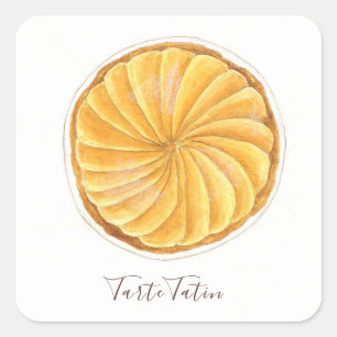 Tarte Tatin Aqucolor Quadratischer Aufkleber