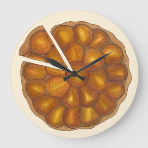 Tarte Tatin French Apple Fruchttorte Pie Pastry Große Wanduhr