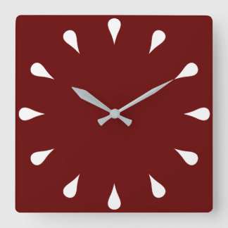 Tartrops Quadratische Wanduhr