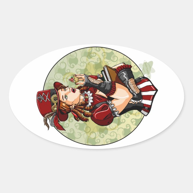 Tarts, die Tarts mögen Ovaler Aufkleber (Vorderseite)