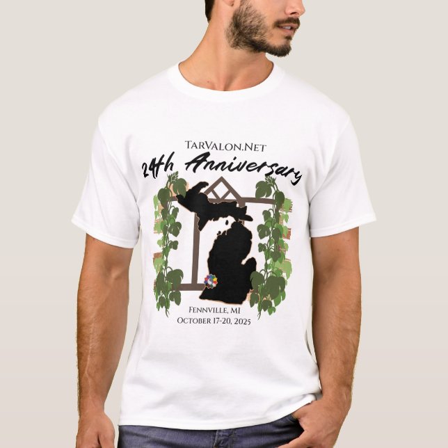 TarValon.Net 24-jähriges Party Light Shirt (Vorderseite)