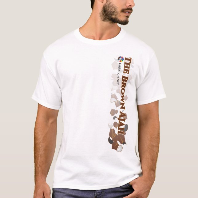 TarValon.Net Brown Scattered Pennants T - Shirt (Vorderseite)