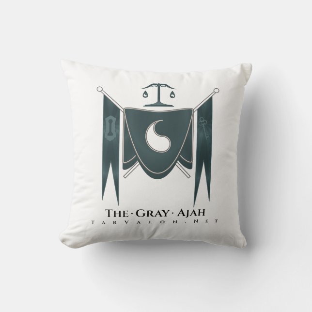 TarValon.Net Gray Banner Regalia Pillow Kissen (Vorderseite)