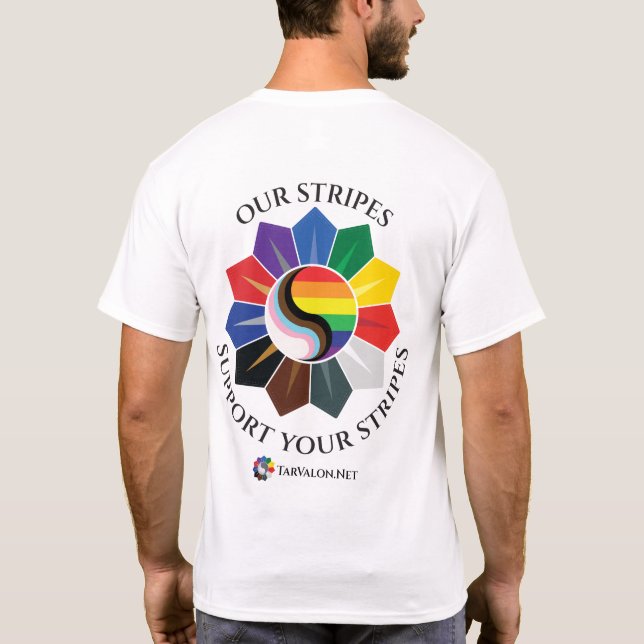 TarValon.Net ".. Unterstützen Sie Ihre Streifen" o T-Shirt (Rückseite)