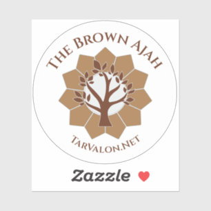 TarValon.Net vereinfacht Brown Vinyl Sticker