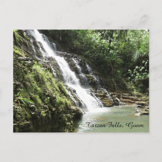 Tarzan Falls Guam Postcard Postkarte (Vorderseite)