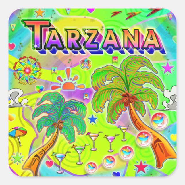 Tarzana Mind Focus Sticker (Vorderseite)