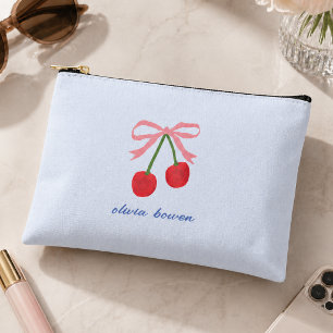 Täschchen Cherry Coquette Bow Süße Illustration Zubehörtasche