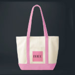 Tasche<br><div class="desc">Tote bag in Natural/Pink mit Bride text.com. com.</div>