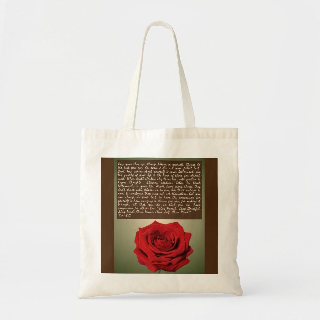 Tasche 7 - BuddhaToday V1 - Rose n' Care (Vorne)