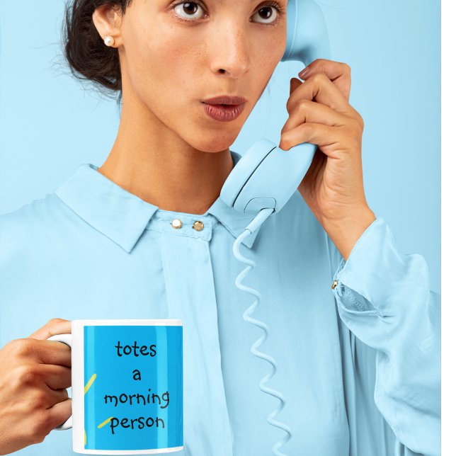 Tasche am Morgen Person ganz Liebe Morgen Kaffeetasse (Totes mug)