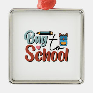 Tasche an die Schule Ornament Aus Metall