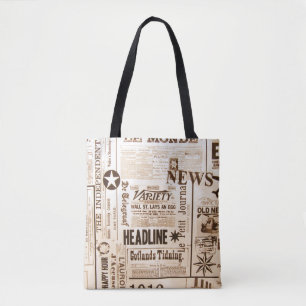 Tasche aus alten Zeitungen