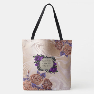 Tasche aus goldfarbenem Marmor