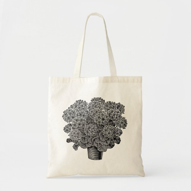 Tasche aus schwarzer Blume. (Vorne)