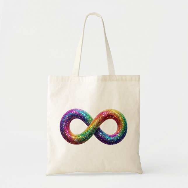 Tasche, Autismus, Unendlichkeitssymbol Tragetasche (Vorne)