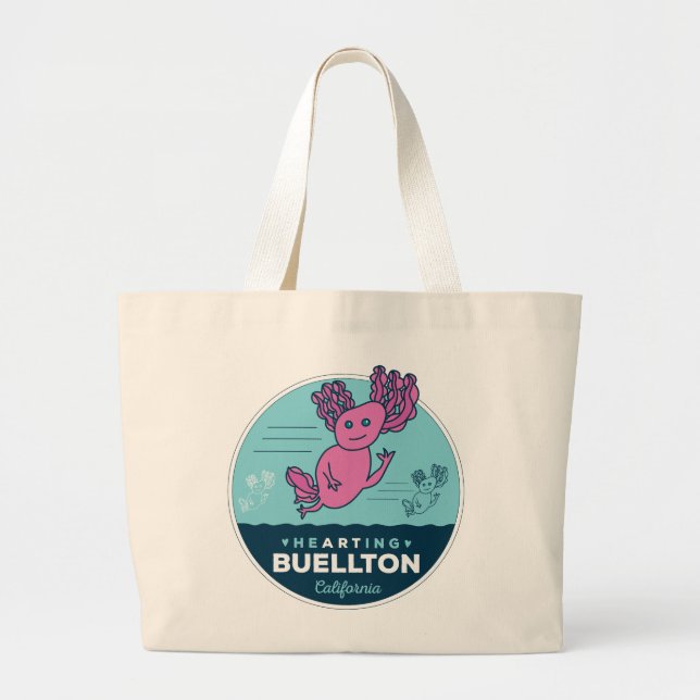 Tasche - Axolotls Untermeer - Buellton.Art (Vorne)