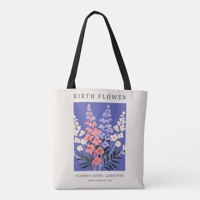 Tasche Birth Month Larkspur (Rückseite)