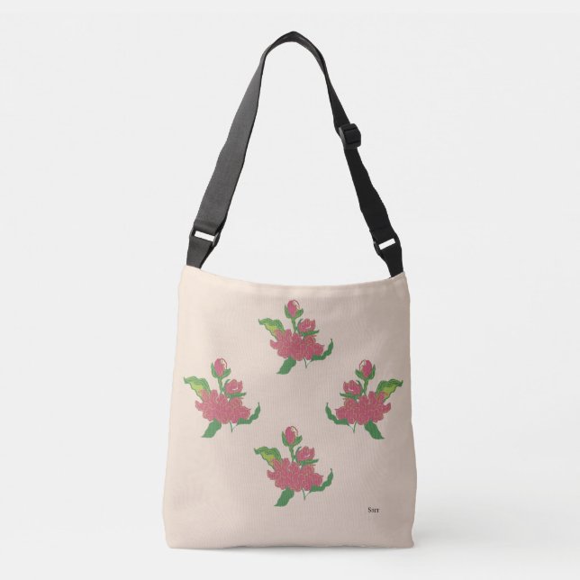 Tasche: Blume Tragetaschen Mit Langen Trägern (Vorderseite)