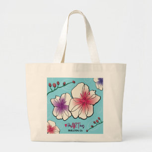 Tasche - Blume und Reben - Buellton.Art