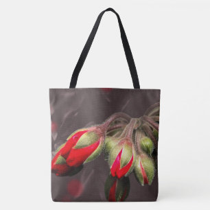 Tasche blutrot und dunkel