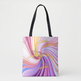 Tasche Bunte Abstrakte Rosa Lila Gold Wirbel 