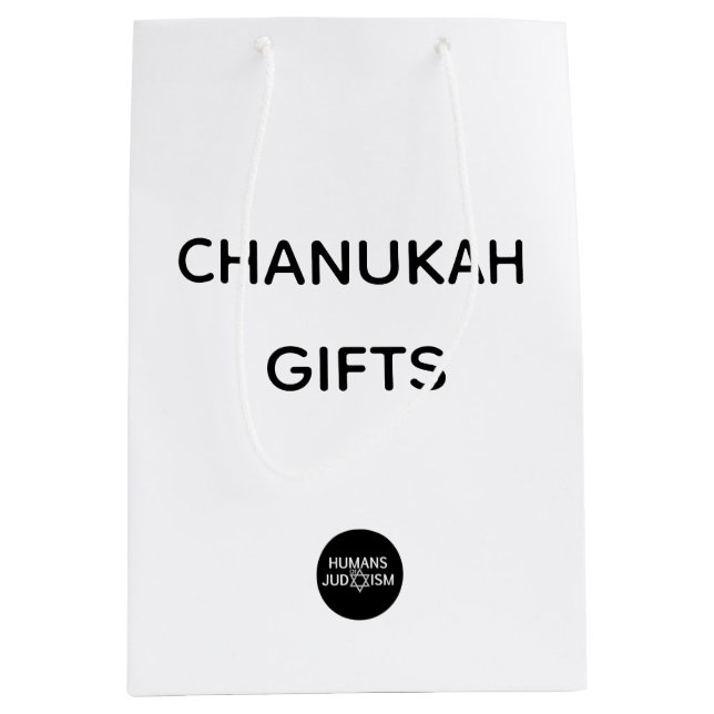 Tasche: Chanukah Geschenke Mittlere Geschenktüte (Vorderseite)