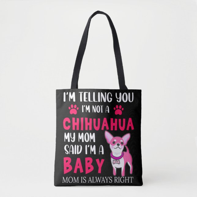 TASCHE "CHIHUAHUA BABY" MAMA. Tragetasche (Vorderseite)