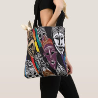 Tasche der farbenfrohen afrikanischen Stammesmasse