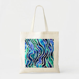 Tasche der Leinwand Jewel Toned Blue und Green