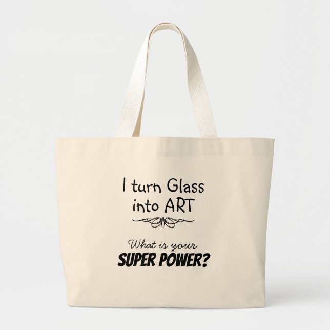Tasche der Leinwand "Super Artist Stected Glass" (Vorne)