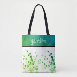 Tasche der Naturkunst Aquarellgarten