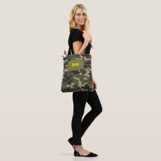 Tasche der Retro-Camouflage - Individuelle Name un