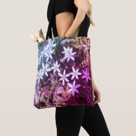 Tasche der weißen und rosa Blume