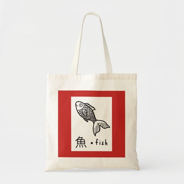 Tasche des Haushalts KANJI FISH (Vorne)