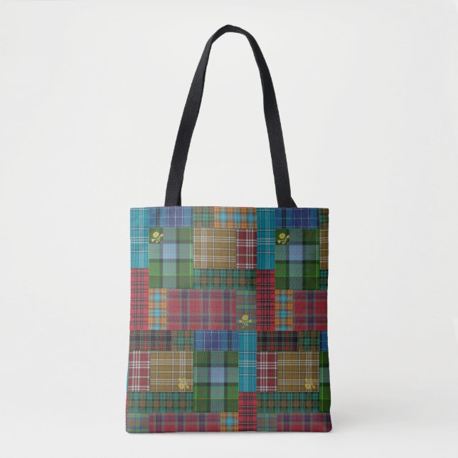Tasche des Kreuzes in Torr Fionn Tartan Quilt (Vorderseite)