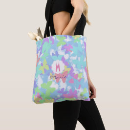 Tasche des Tuchs mit Druck des Schmetterlings