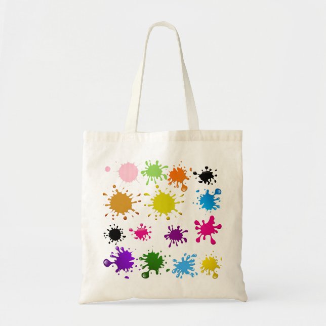 tasche des Tuchs mit Flecken von Farben (Vorne)