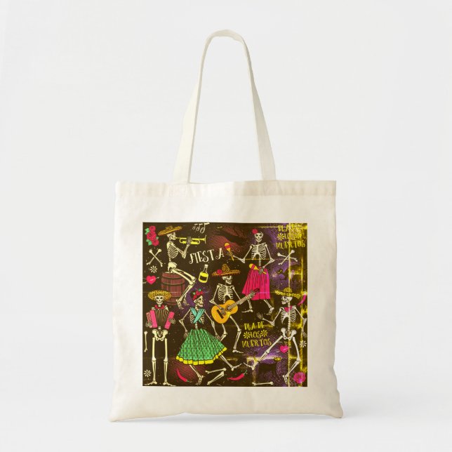 TASCHE DIA DE LOS MUERTOS TOTE (Vorne)