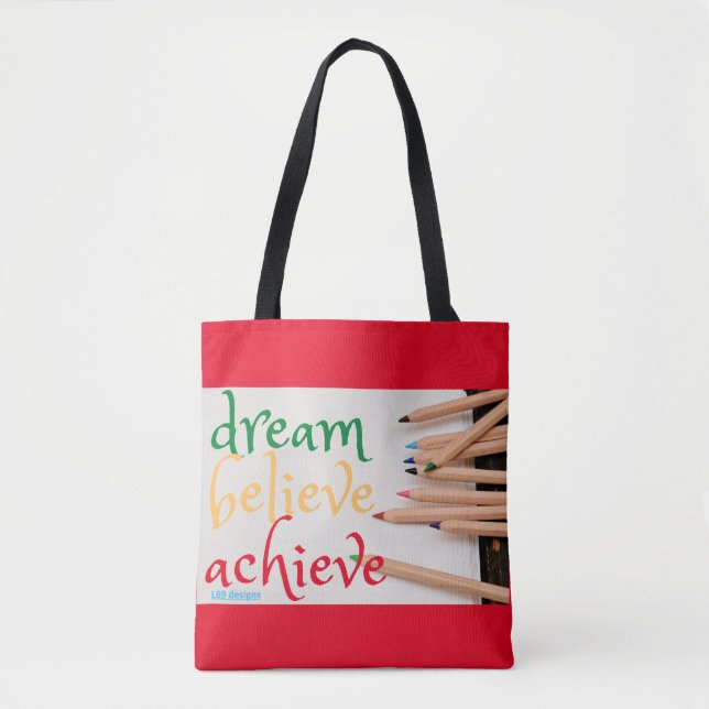 Tasche "DREAM, GLAUBEN..." (Vorderseite)