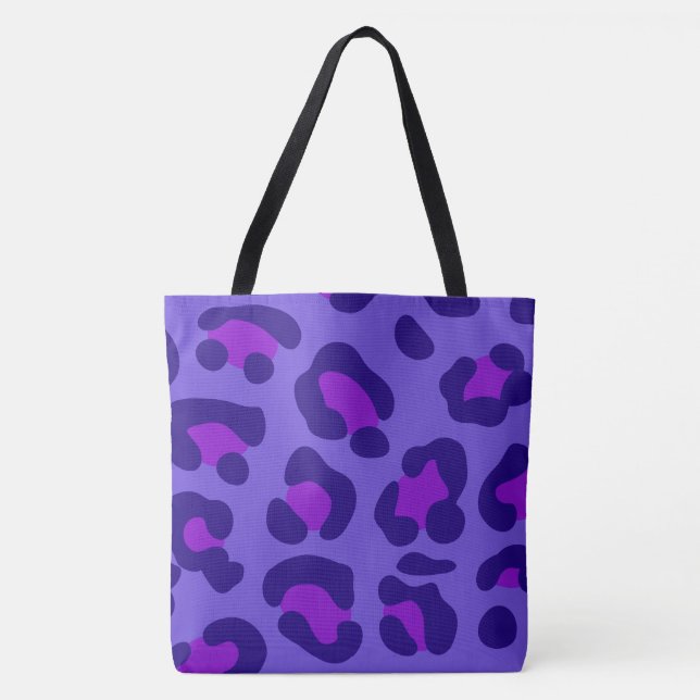 Tasche "Electric Lila Leopard" (Vorderseite)