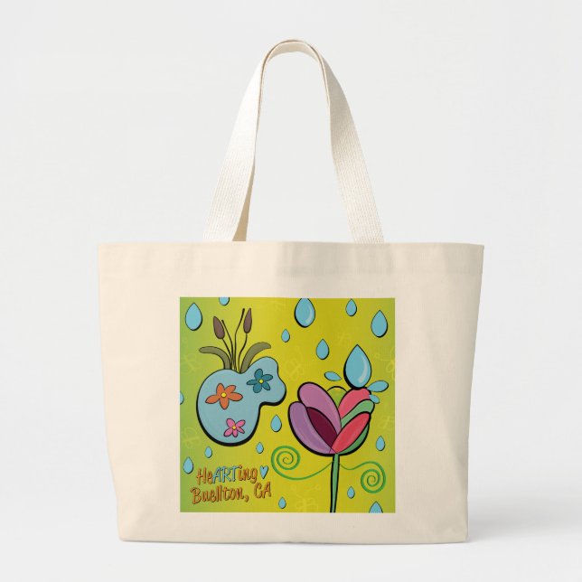 Tasche - Es regnet Blume - Buellton.Art (Vorne)