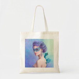 Tasche Fantasy Winterfrau und blauer Drache