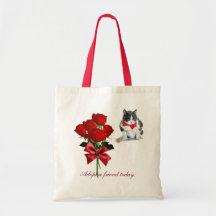 Tasche: Felix, die Katze, am Valentinstag