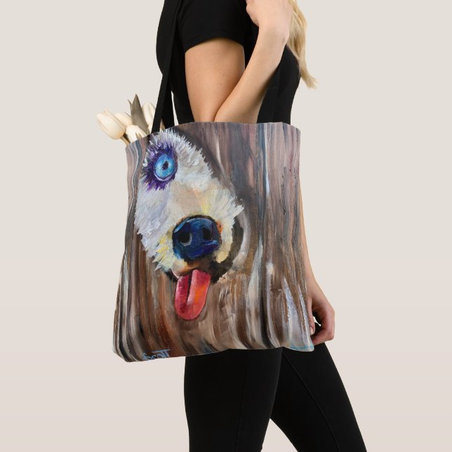 Tasche für den Transport von Hunden mit Alaskan (Von Nahem)