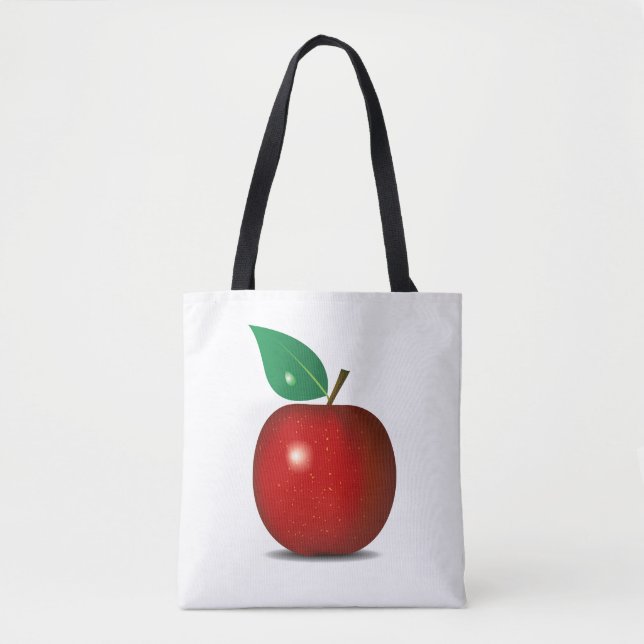 Tasche für gesunde und frische Apple / Einkaufstas (Vorderseite)