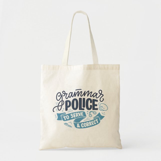 Tasche für Grammatik-Polizei (Vorne)