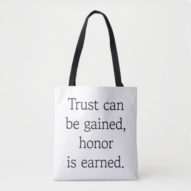 Tasche für Vertrauen und Ehre (Vorderseite)