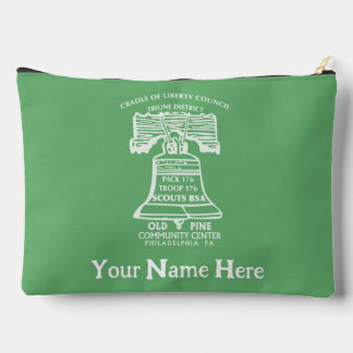Tasche für Zubehör groß - Olivgrün (personalisiert