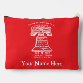 Tasche für Zubehör groß - Rot (personalisiert)